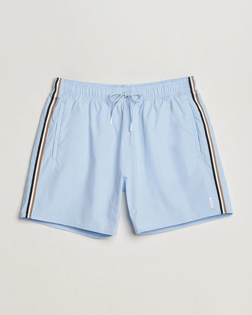 BOSS BLACK Iconic Swimshorts Light Blue – Blå