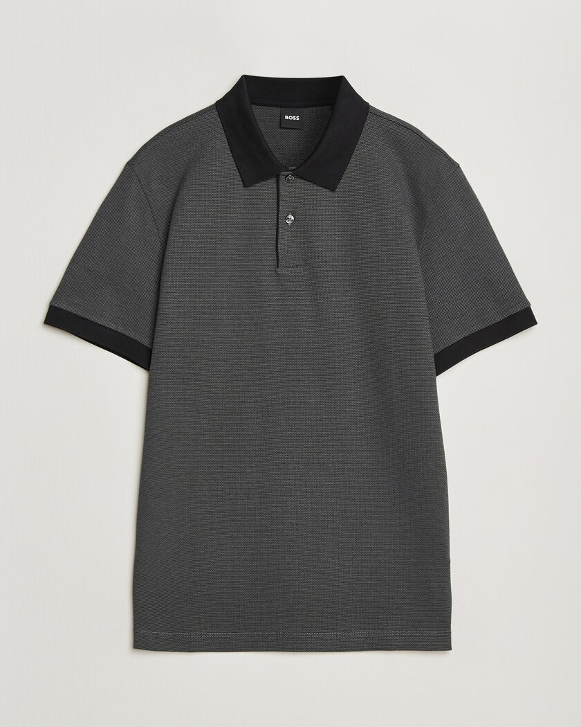 BOSS BLACK Parlay Jersey Polo Black – Svart