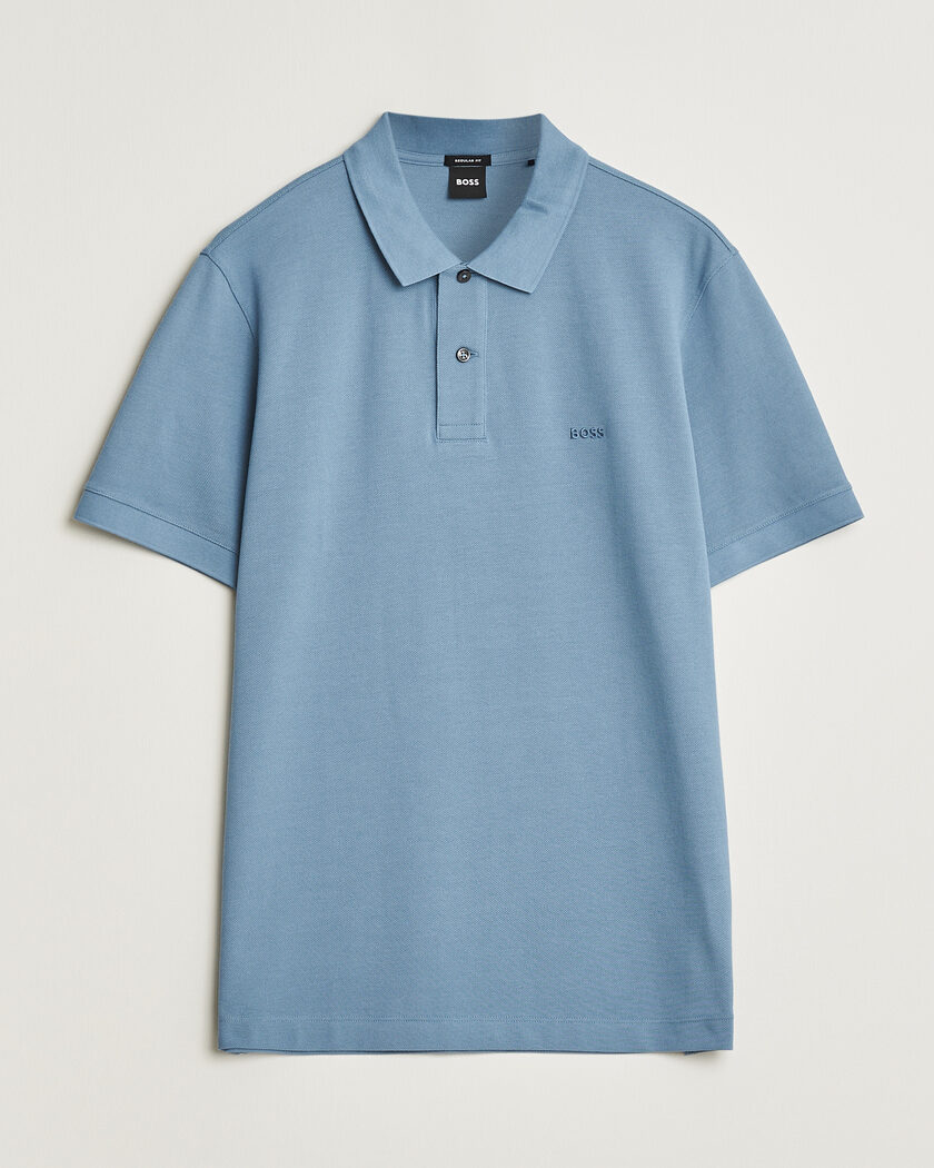 BOSS BLACK Pallas Polo Light Blue – Blå
