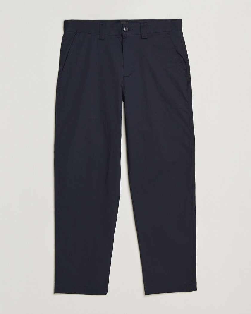 BOSS ORANGE Cotton Chinos Dark Blue – Blå