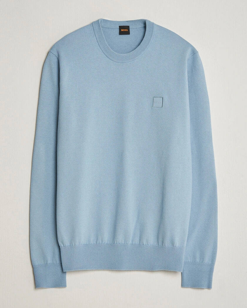 BOSS ORANGE Kanovano Knitted Sweater Light Blue – Blå