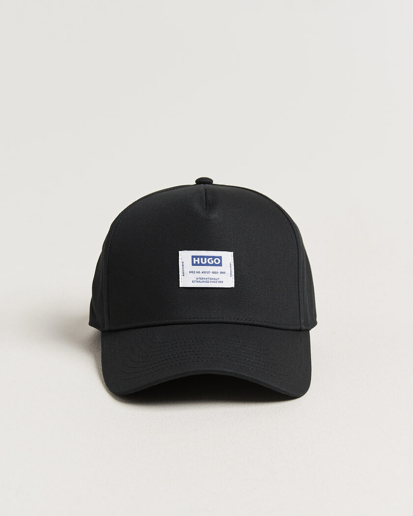 HUGO Merk Logo Cap Black – Svart