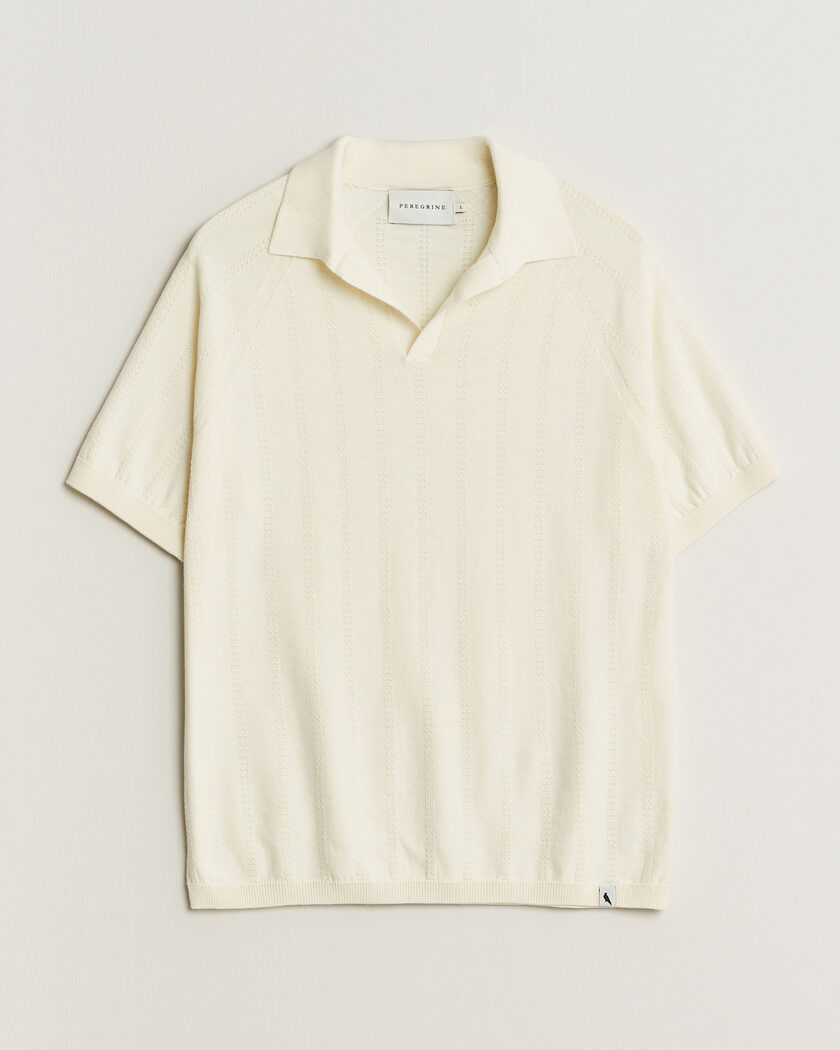 Peregrine Alma Cotton Structure Polo White – Vit