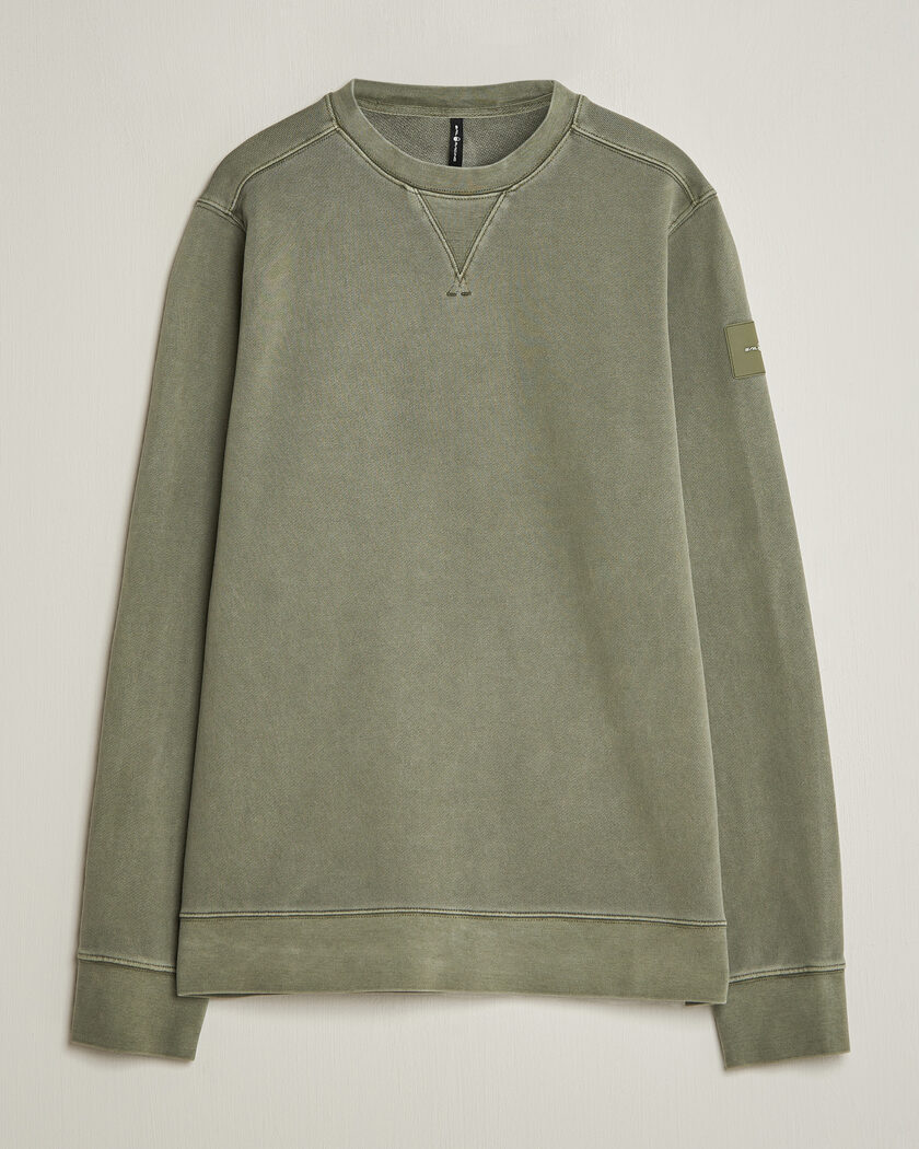 Sail Racing Wind Pigment Dyed Sweatshirt Mud Green – Grön