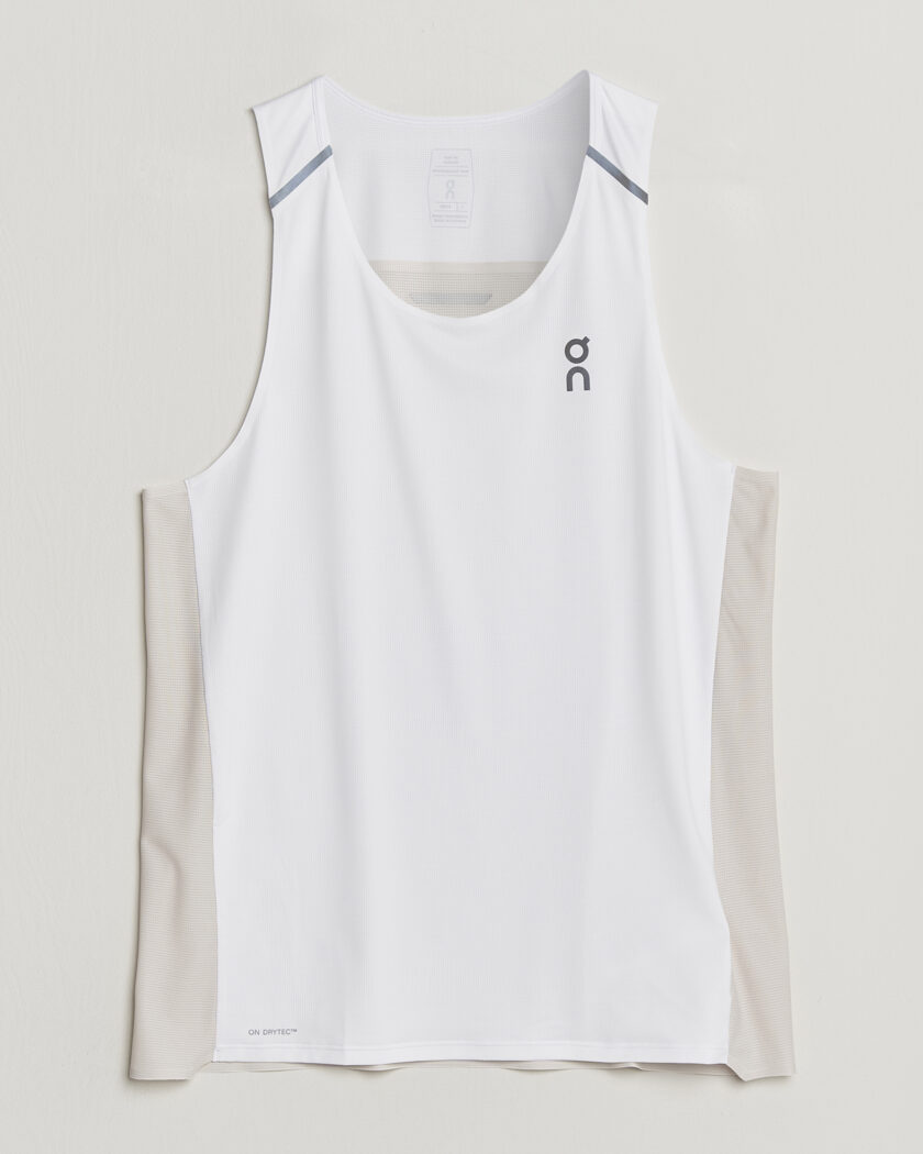 On Performance Tank White/Silver – Vit