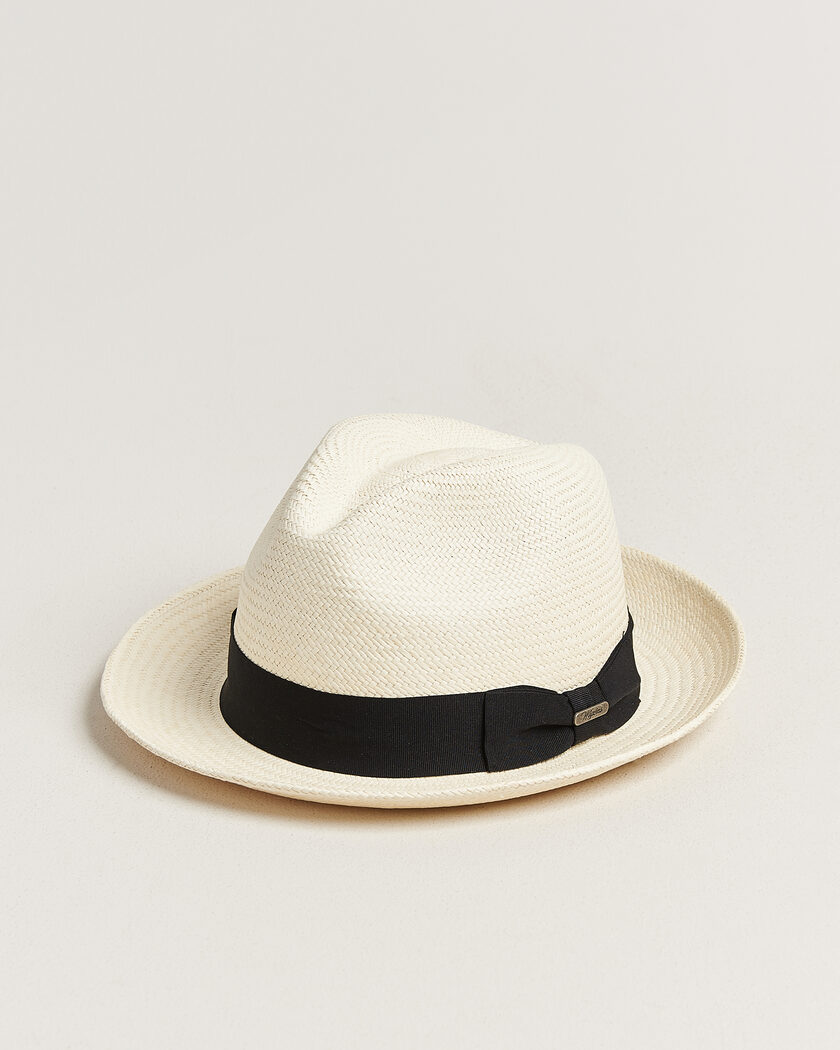 Wigéns Trilby Panama Hat White/Black – Vit