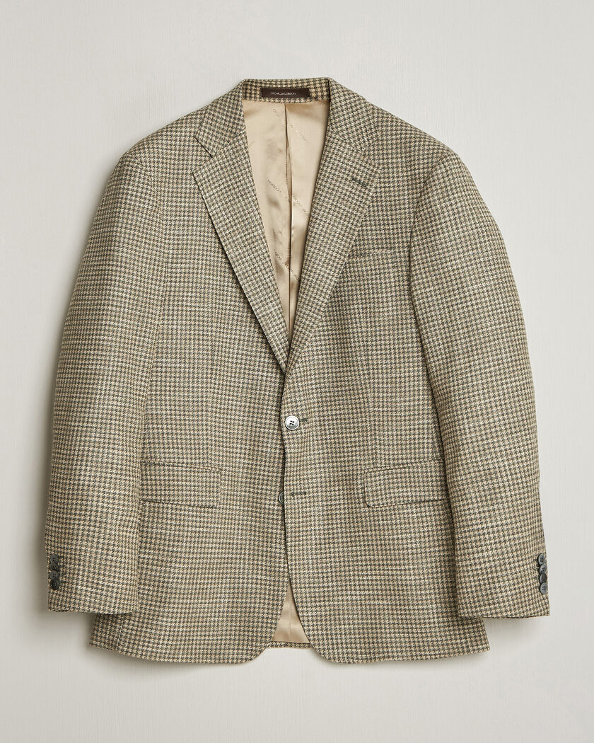 Oscar Jacobson Robert Wool/Silk/Cotton Blazer Green – Grön