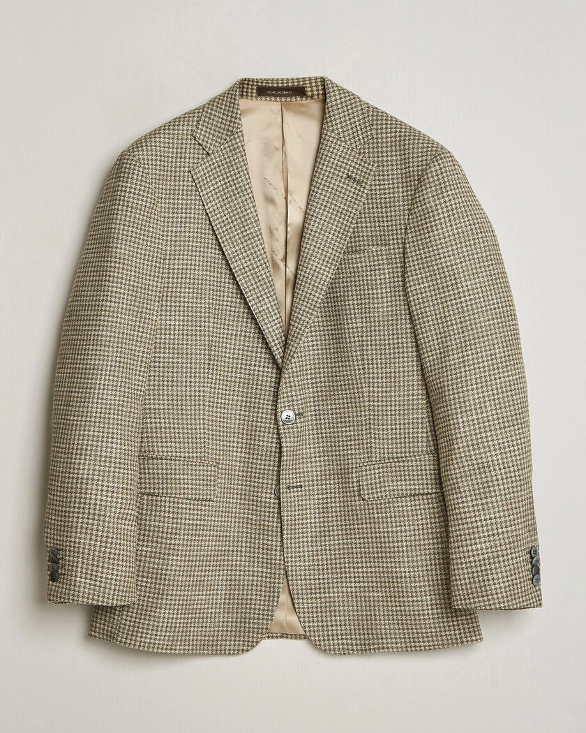 Oscar Jacobson Robert Wool/Silk/Cotton Blazer Green – Grön