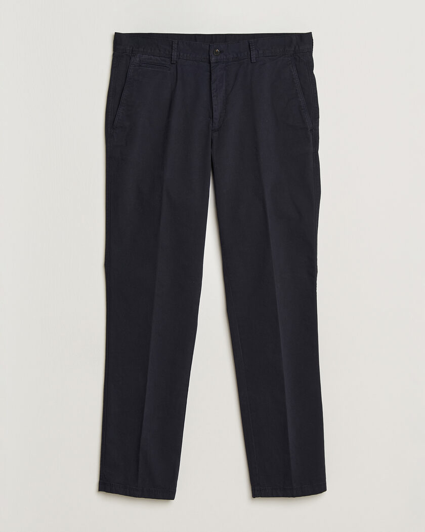 Oscar Jacobson Danik Cotton Trousers Navy – Blå