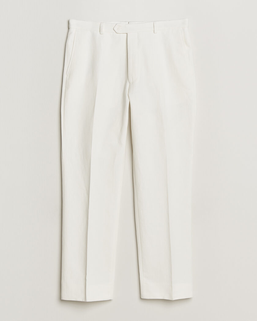 Oscar Jacobson Dell Cotton Trousers White – Vit