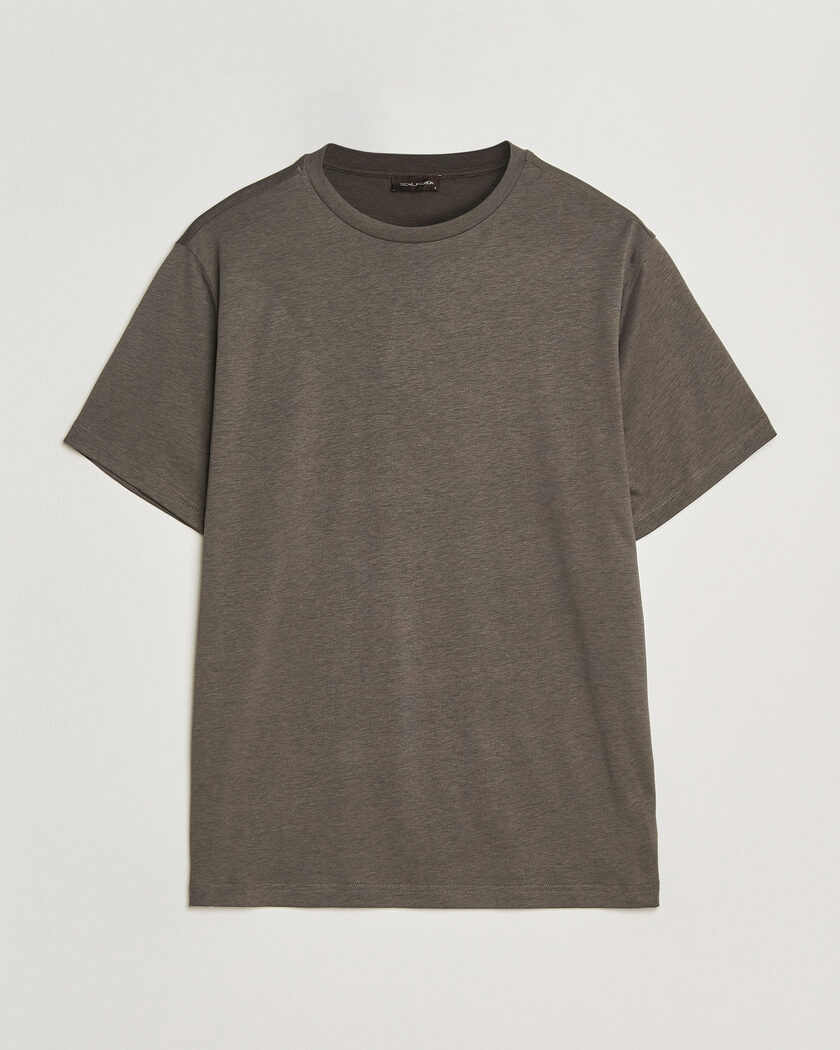 Oscar Jacobson Kim Lyocel/Cotton T-Shirt Green – Grön