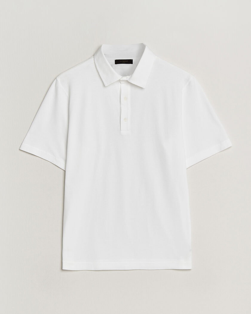 Zanone Soft Cotton Piquet Polo White – Vit