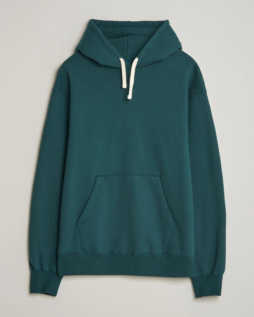 BEAMS PLUS Hooded Sweat Pullover Dark Green – Grön
