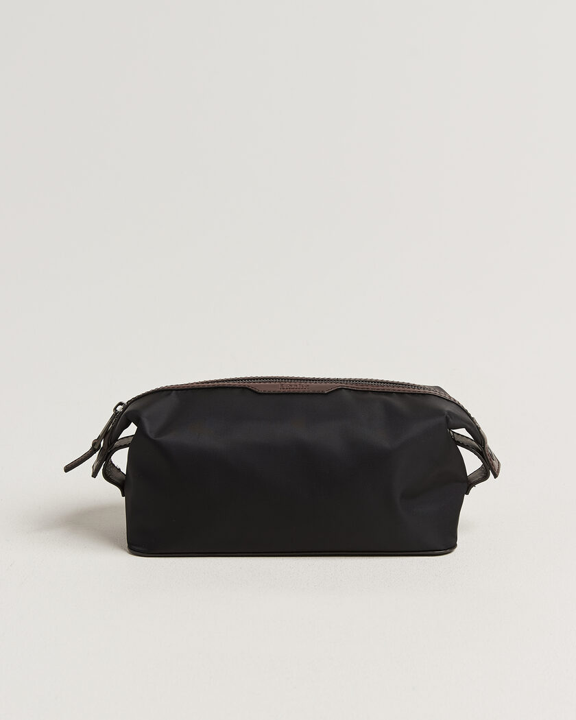 Loake Shoemakers Welland Nylon/Leather Washbag Black – Svart