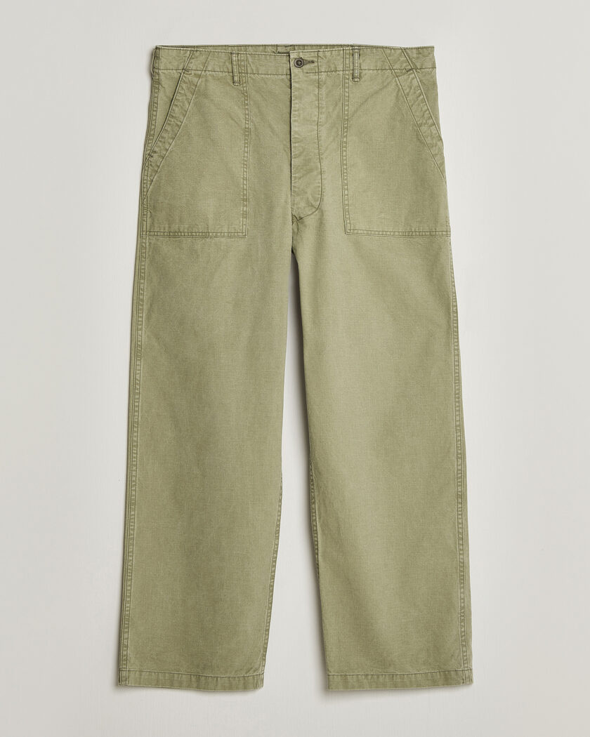 orSlow Summer Fatigue Pants Washed Army Green – Grön