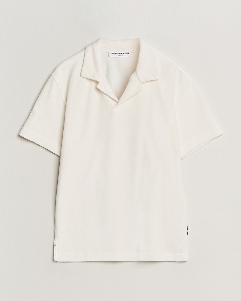 Orlebar Brown Terry Resort Polo Thasos Beach – Vit