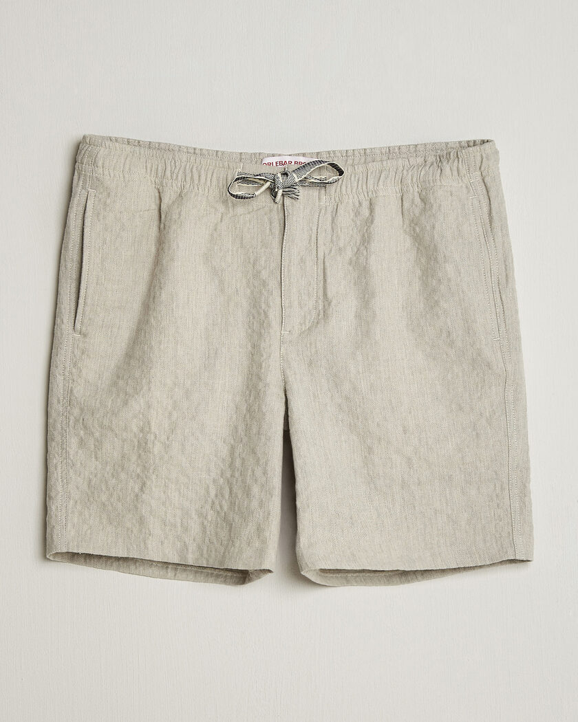 Orlebar Brown Alex Sereno Herringbone Shorts Light Dijon – Grå