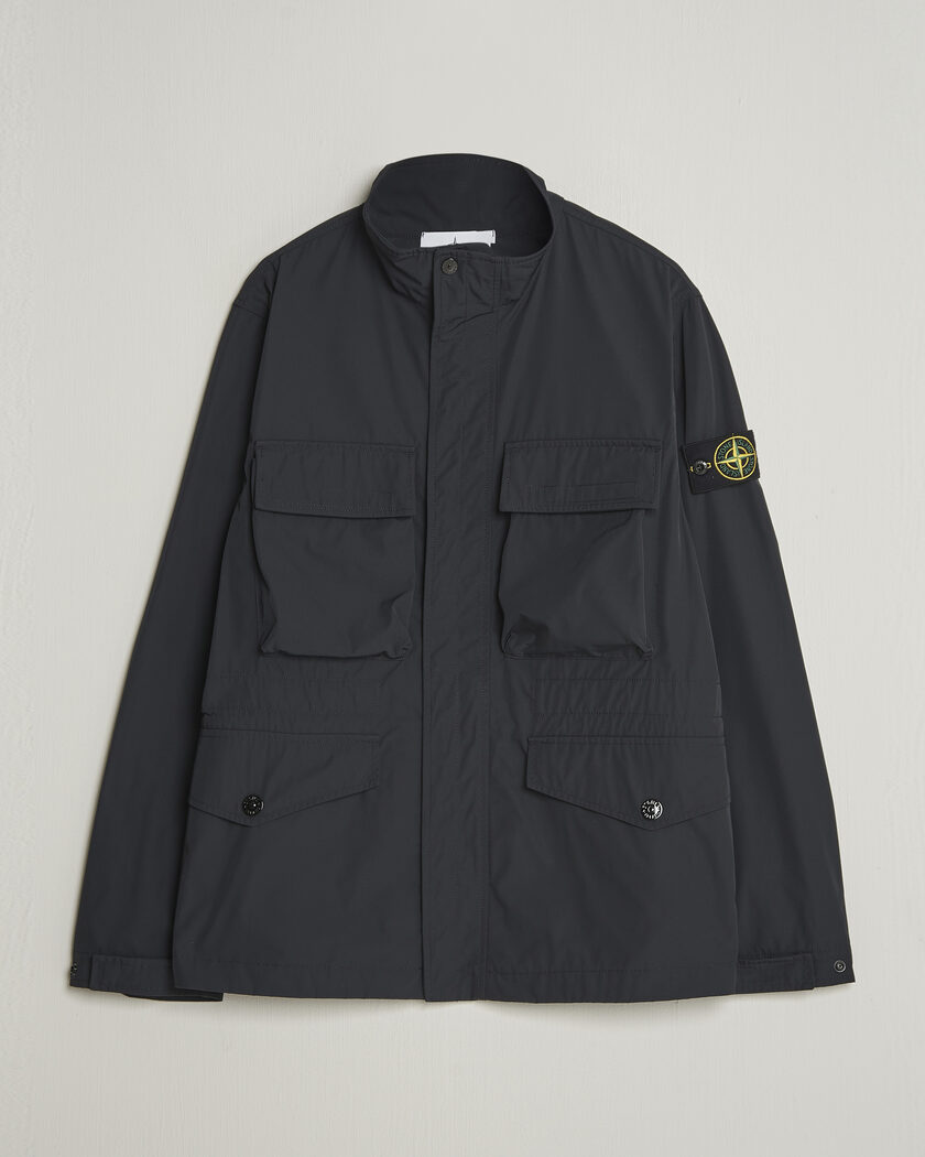 Stone Island Micro Twill Field Jacket Black – Svart