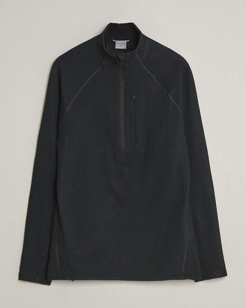 Houdini Pace Flow Half Zip True Black – Svart