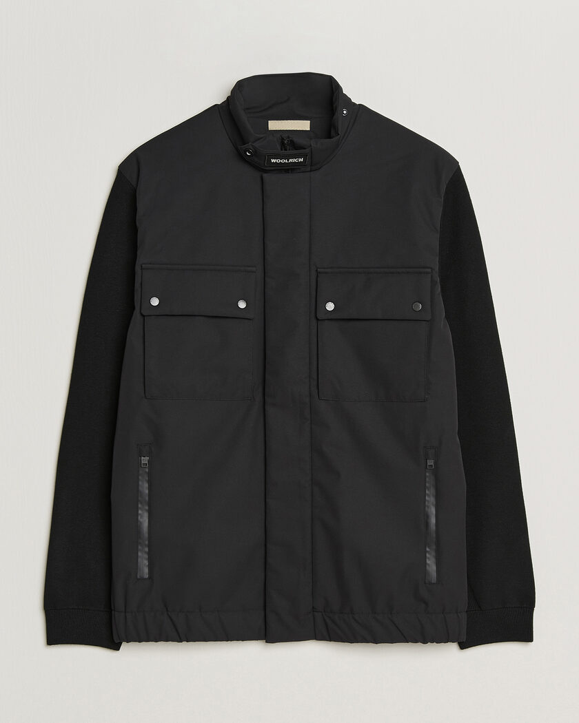 Woolrich Two Layers Hybrid Jacket Black – Svart