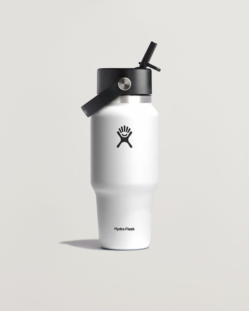 Hydro Flask Travel Bottle Flex Straw Cap 24oz White – Vit