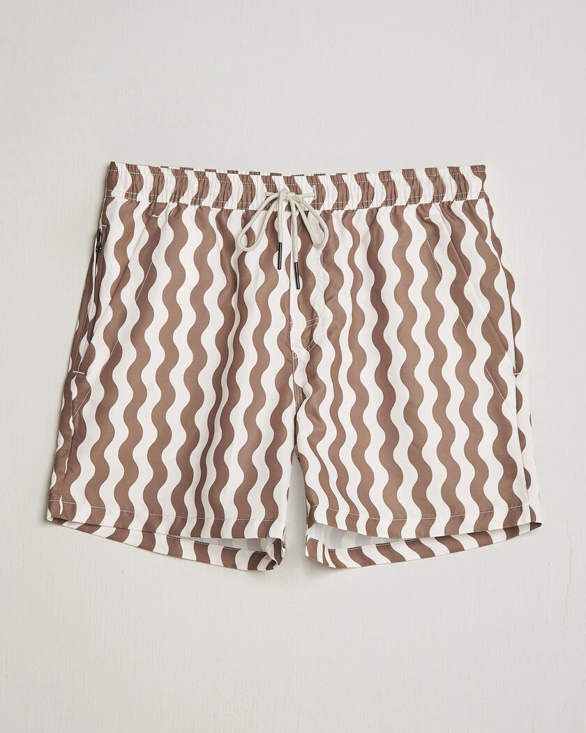  OAS Printed Swimshorts Fine Waver – Grön