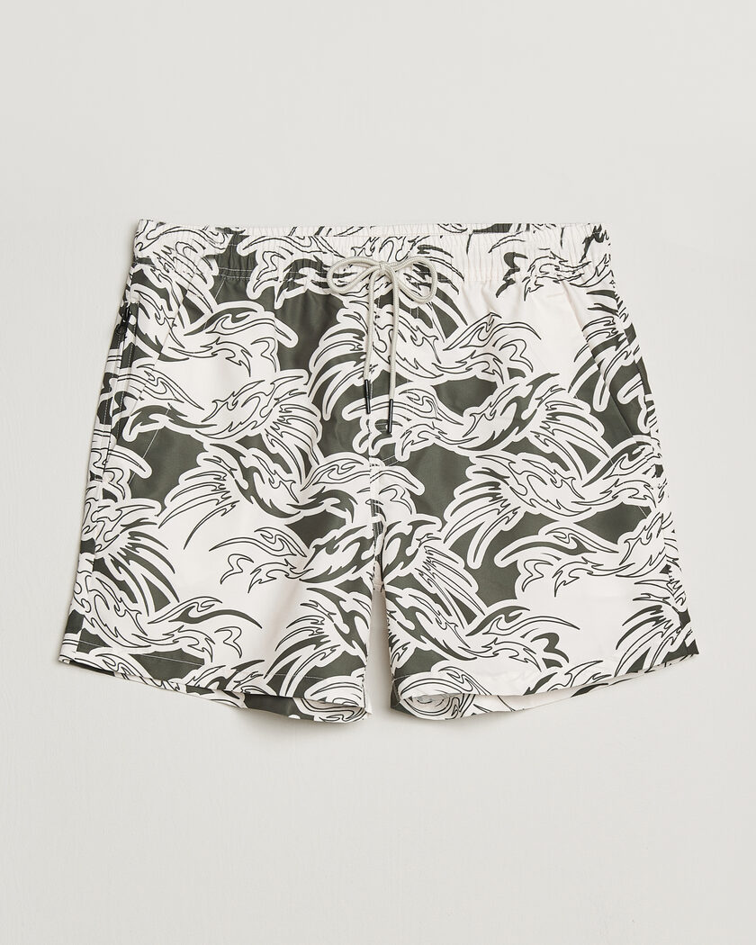 OAS Printed Swimshorts Rogue – grön