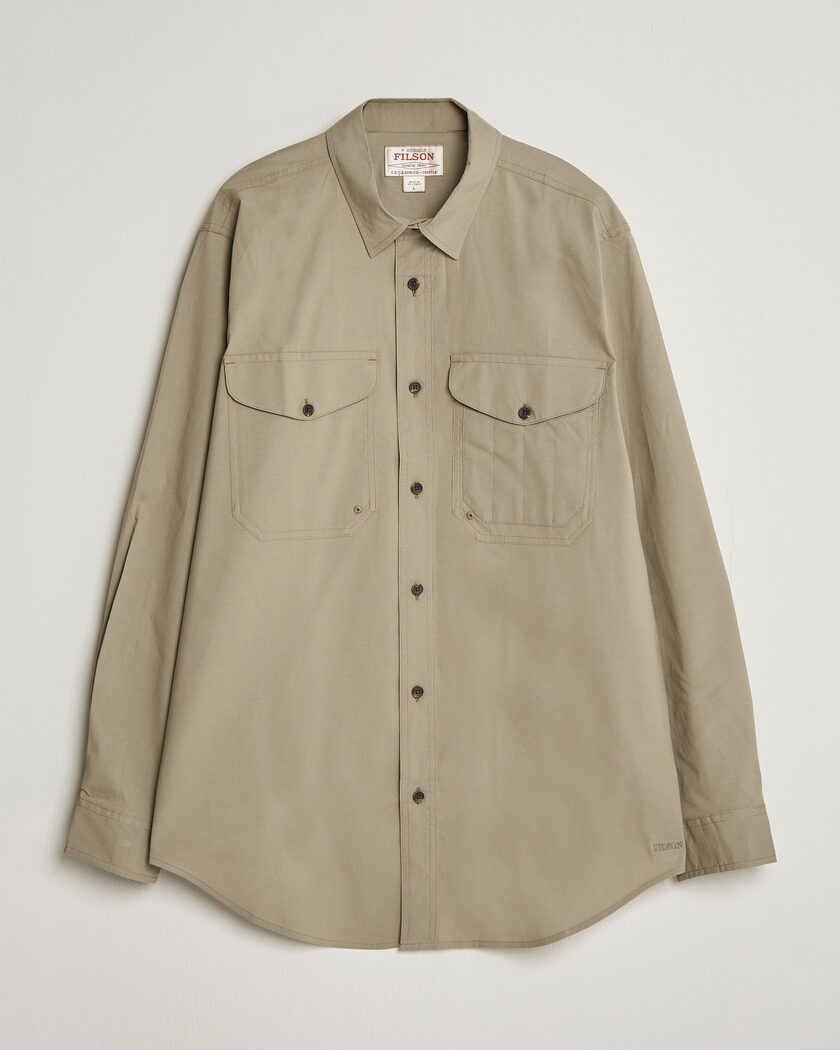 Filson Twin Lakes Sport Shirt Dark Clay – Grå