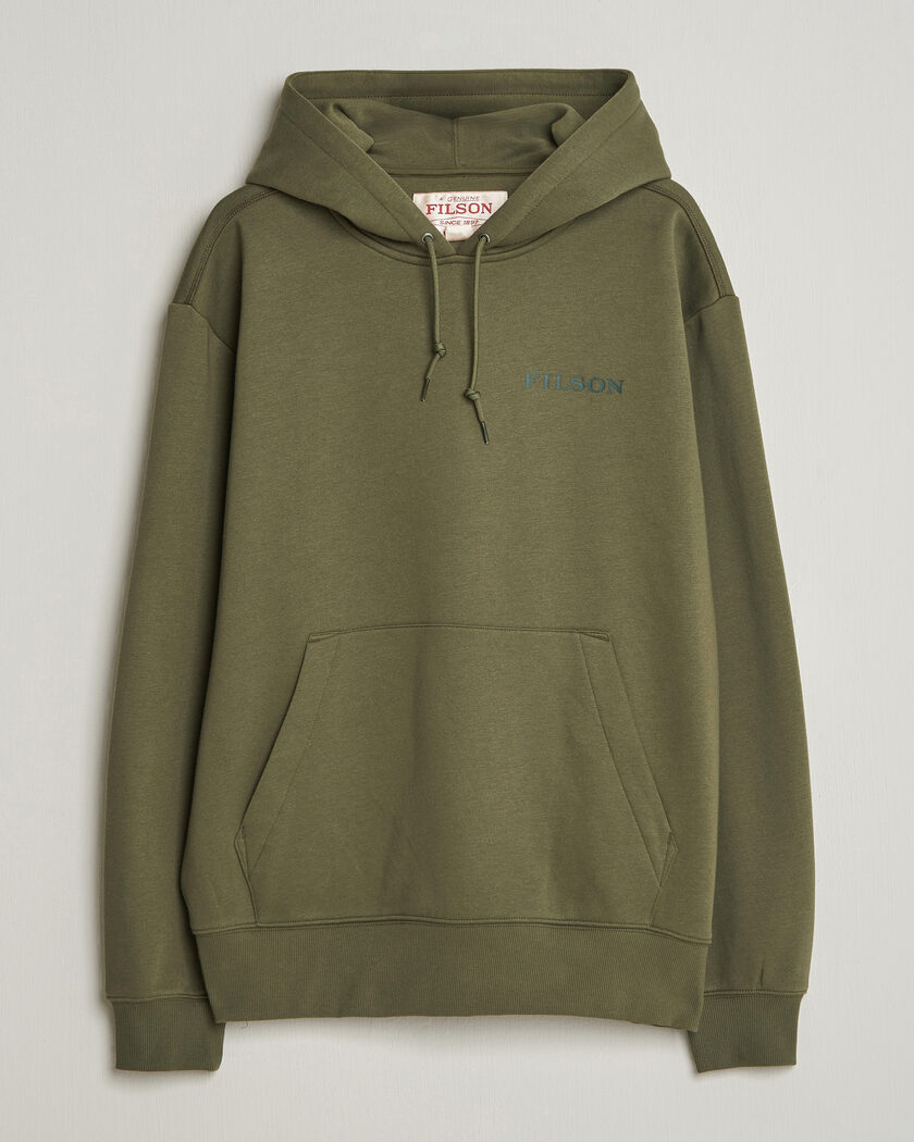 Filson Scenic Graphic Hoodie Surplus Green – Grön