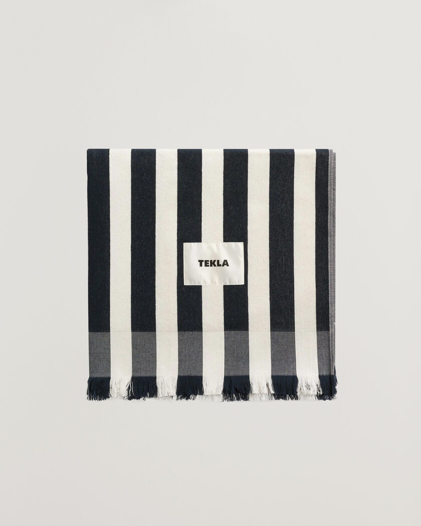 Tekla Organic Terry Beach Towel Cala Stripes – Flerfärgad
