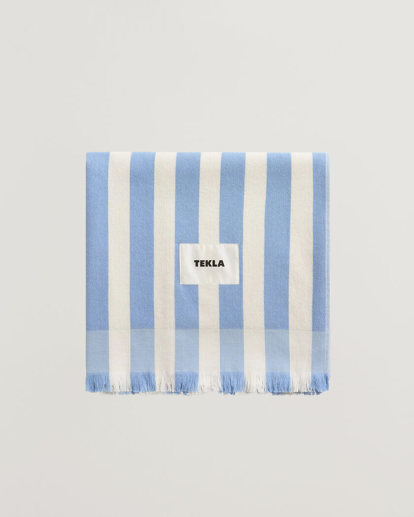 Tekla Organic Terry Beach Towel Moro Stripes – Flerfärgad