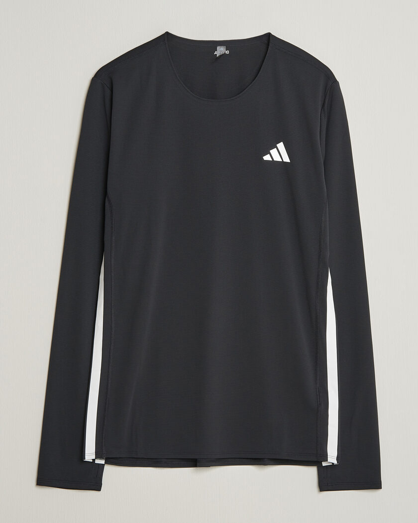 adidas Performance ADIZERO Running Long Sleeve T-Shirt Black – Svart