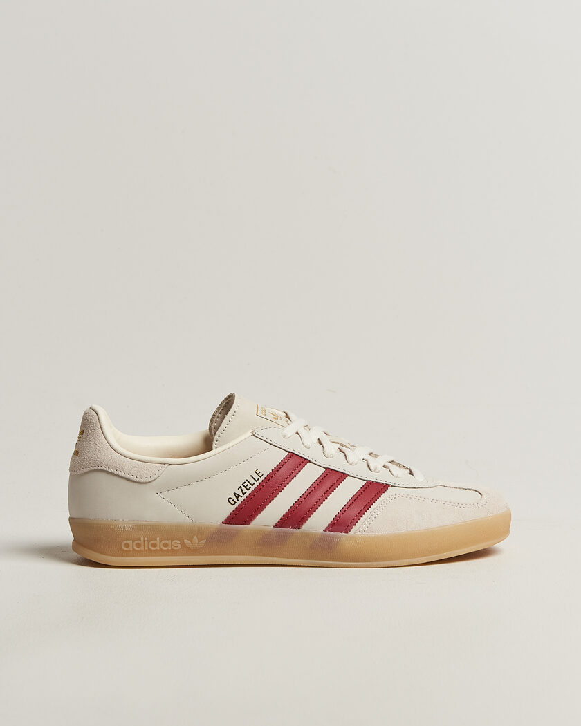 adidas Originals Gazelle Indoor Sneaker White/Red – Vit