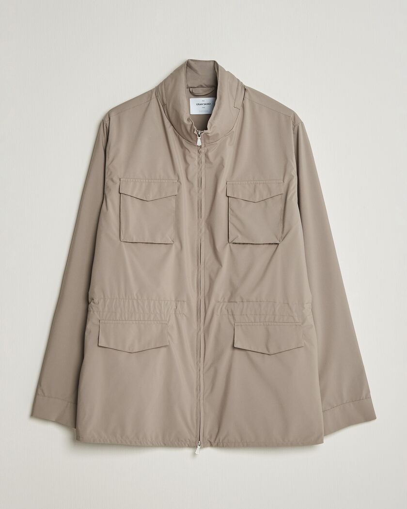 Gran Sasso Nylon Field Jacket Beige – Beige