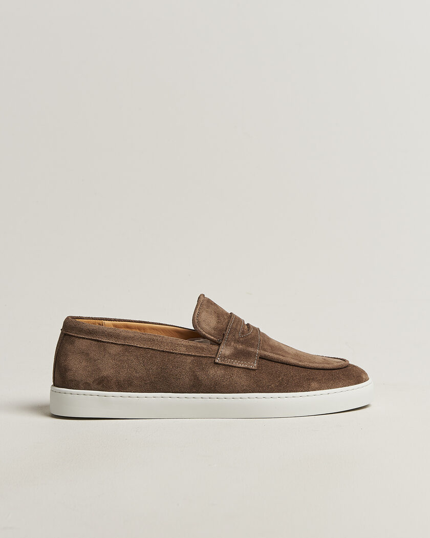 Fliteless Suede Penny Sneaker Light Brown – Brun