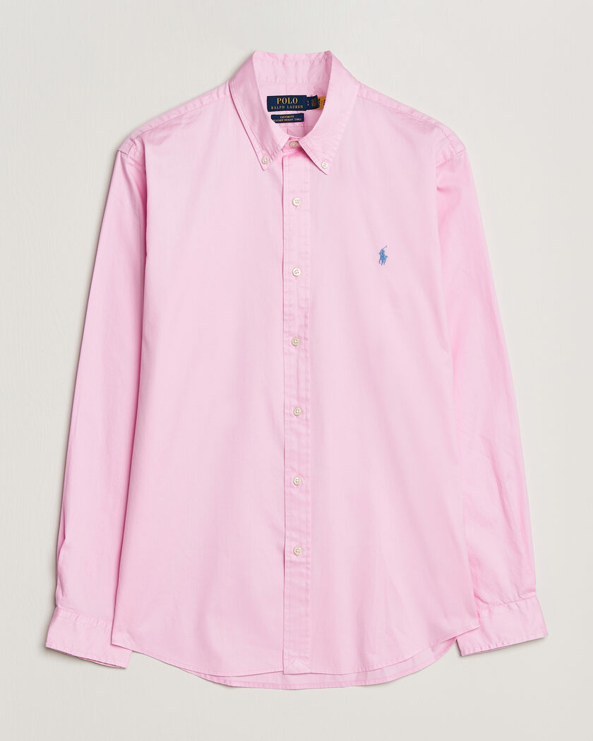 Polo Ralph Lauren Custom Fit Garment Twill Shirt Carmel Pink – Rosa