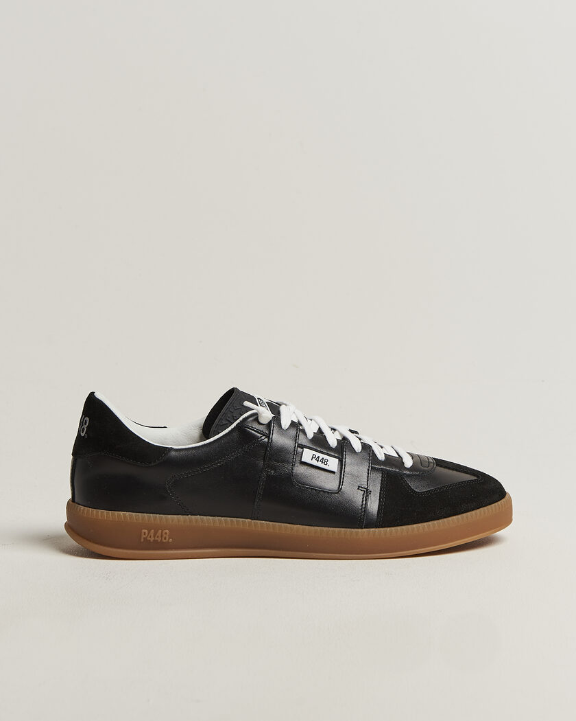 P448 Monza Leather/Suede Sneaker Black – Svart