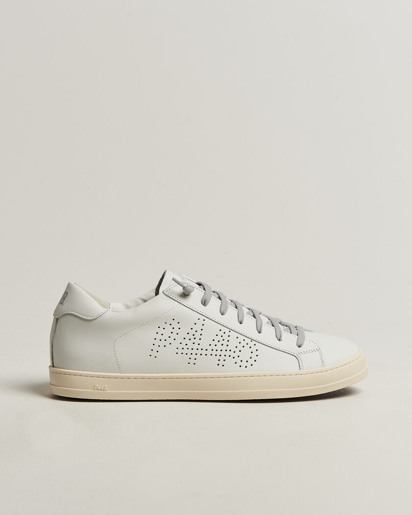 P448 John Leather Sneaker White – Vit