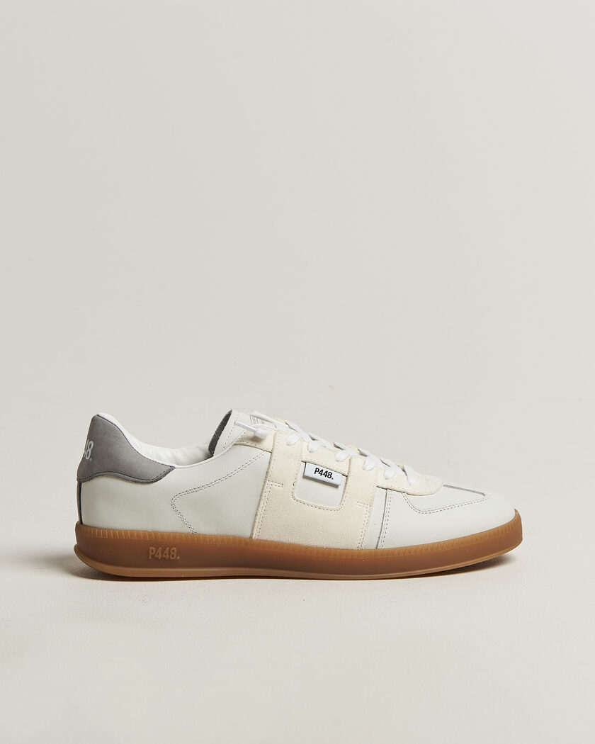 P448 Monza Leather/Suede Sneaker White – Vit