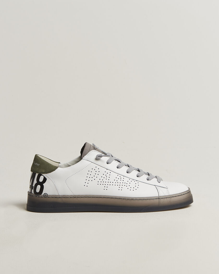 P448 Jack Leather Sneaker White/Grey – Vit