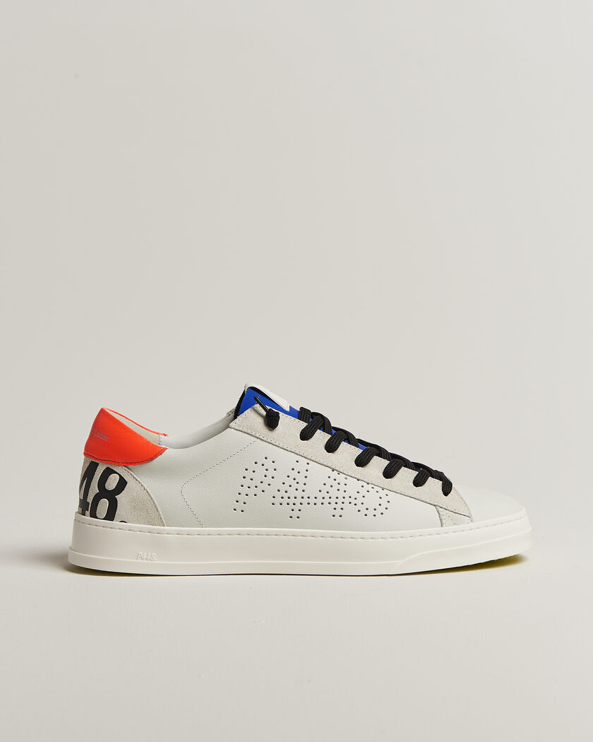 P448 Jack Leather Sneaker Grey/Orange – Flerfärgad