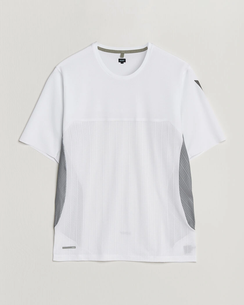 SOAR Running Hot Weather Tee White/Silver – Vit