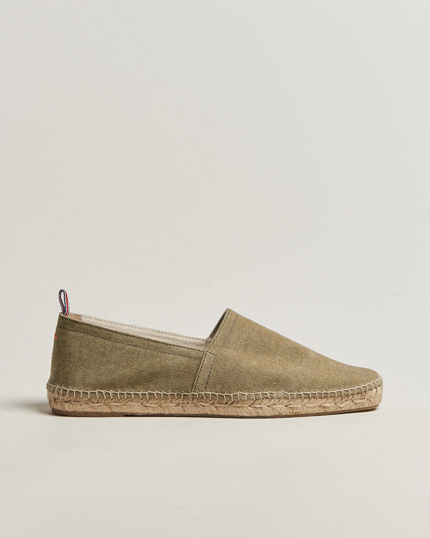 Castañer Pablo Washed Canvas Espadrilles Laurel Green – Grön