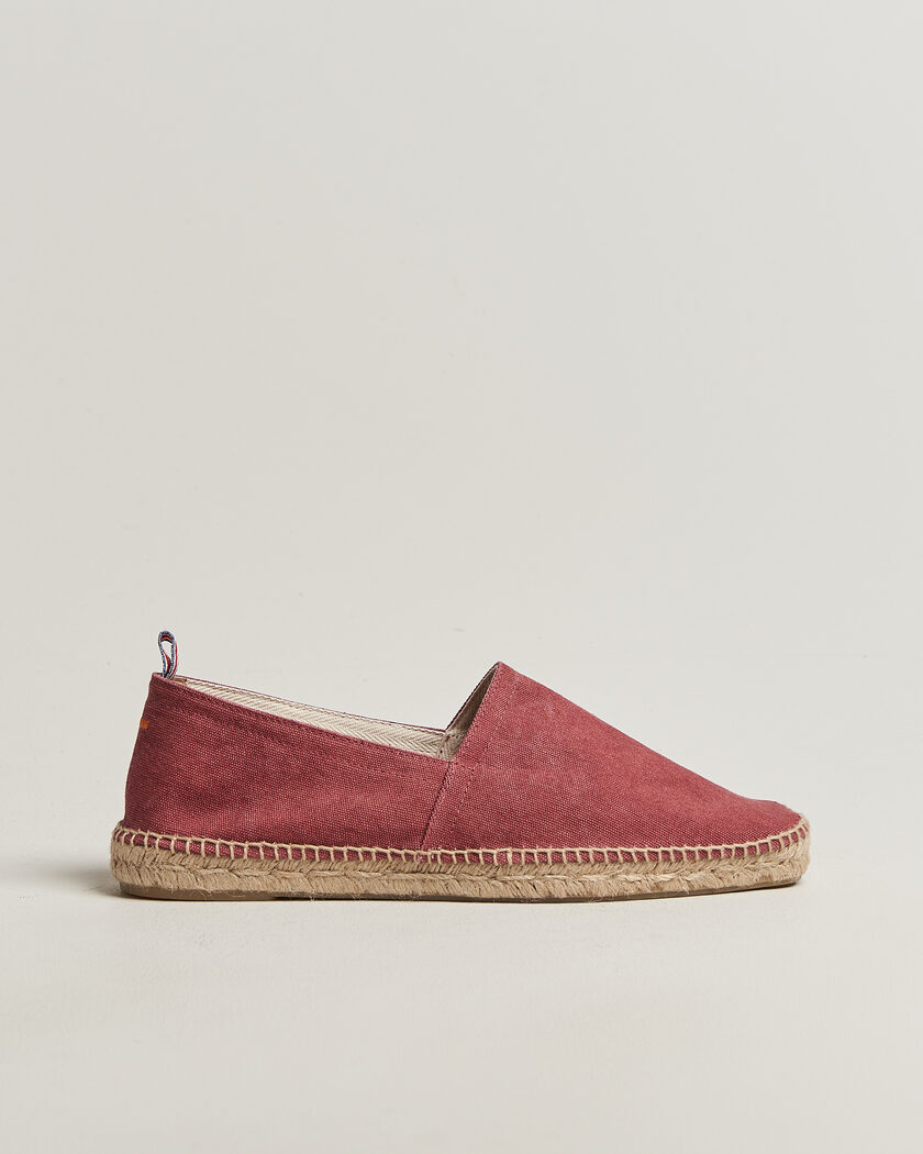 Castañer Pablo Washed Canvas Espadrilles Merlot – Röd