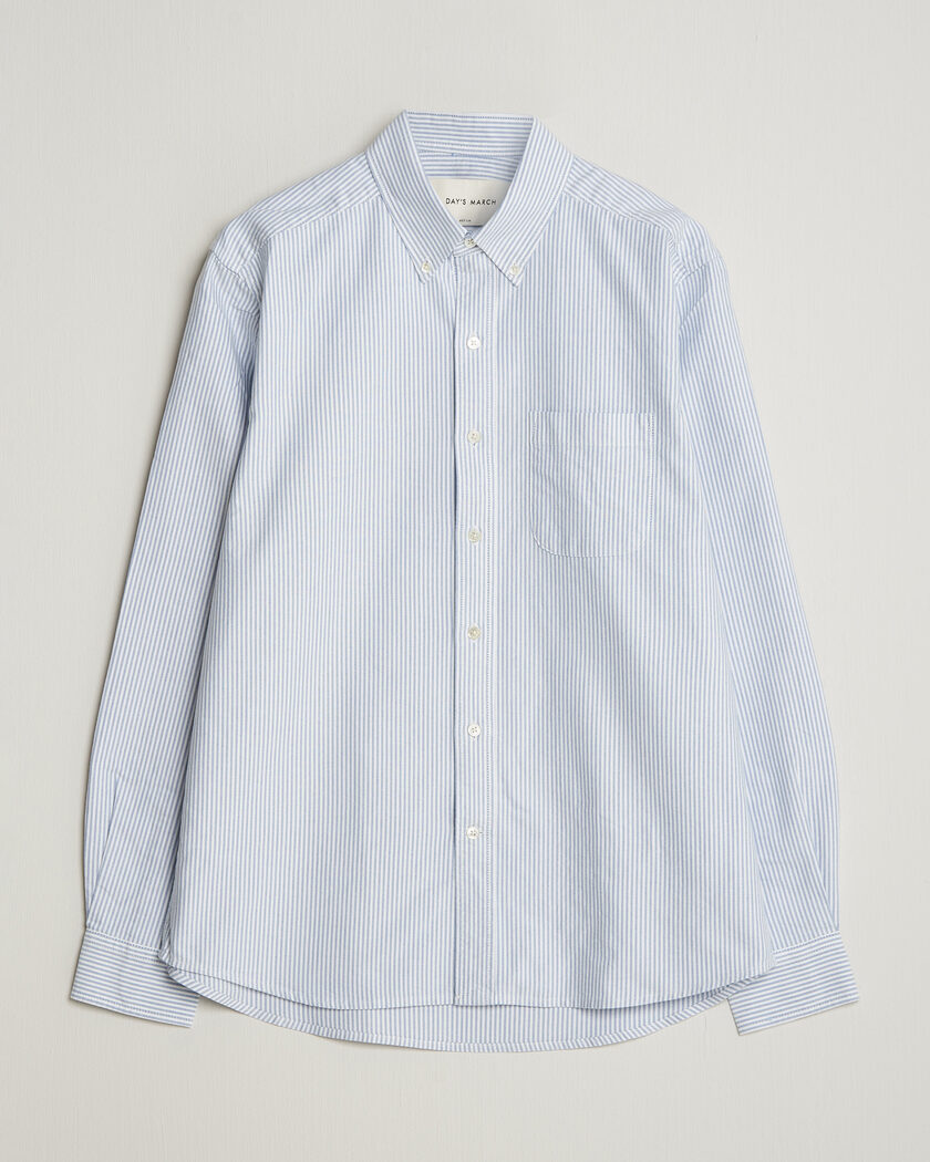 A Day's March Original Oxford Shirt Blue/White – Flerfärgad