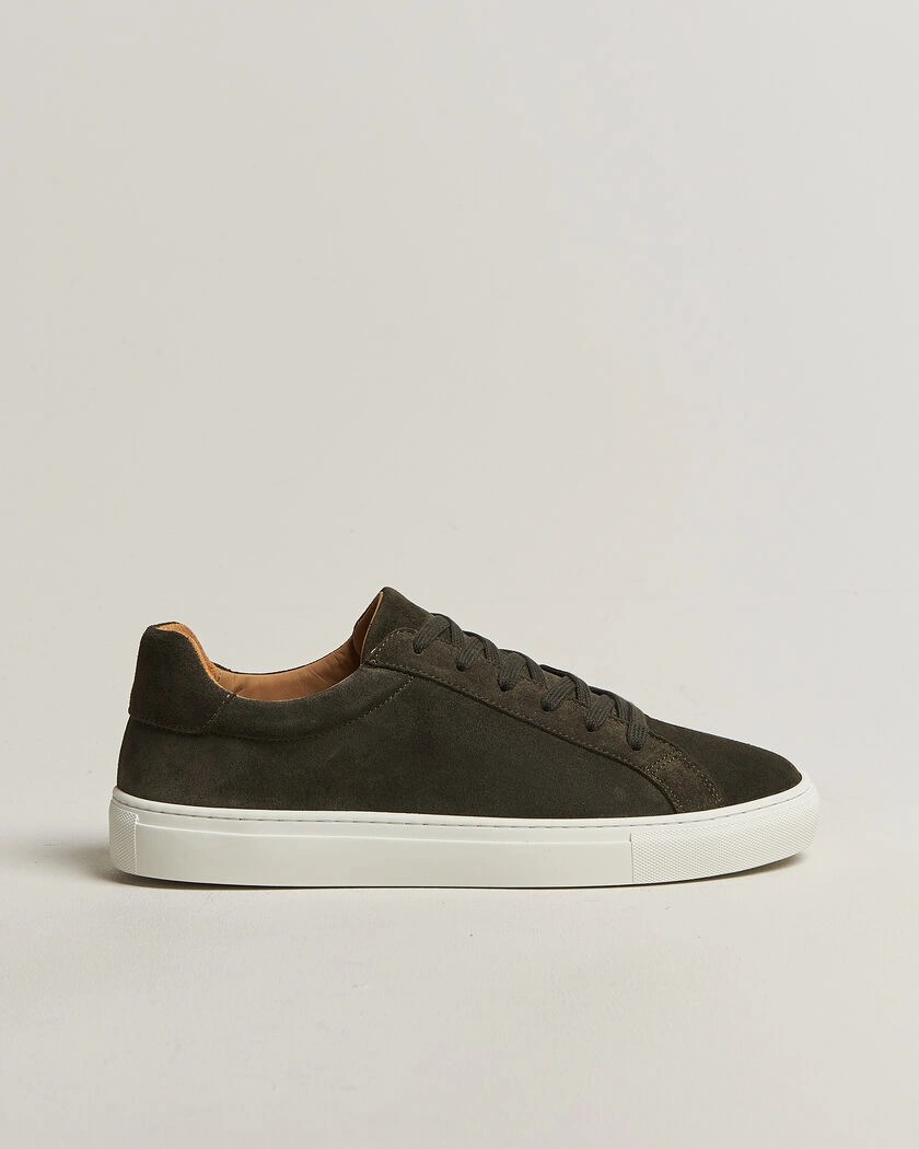 A Day's March Marching Suede Sneaker Olive – Grön