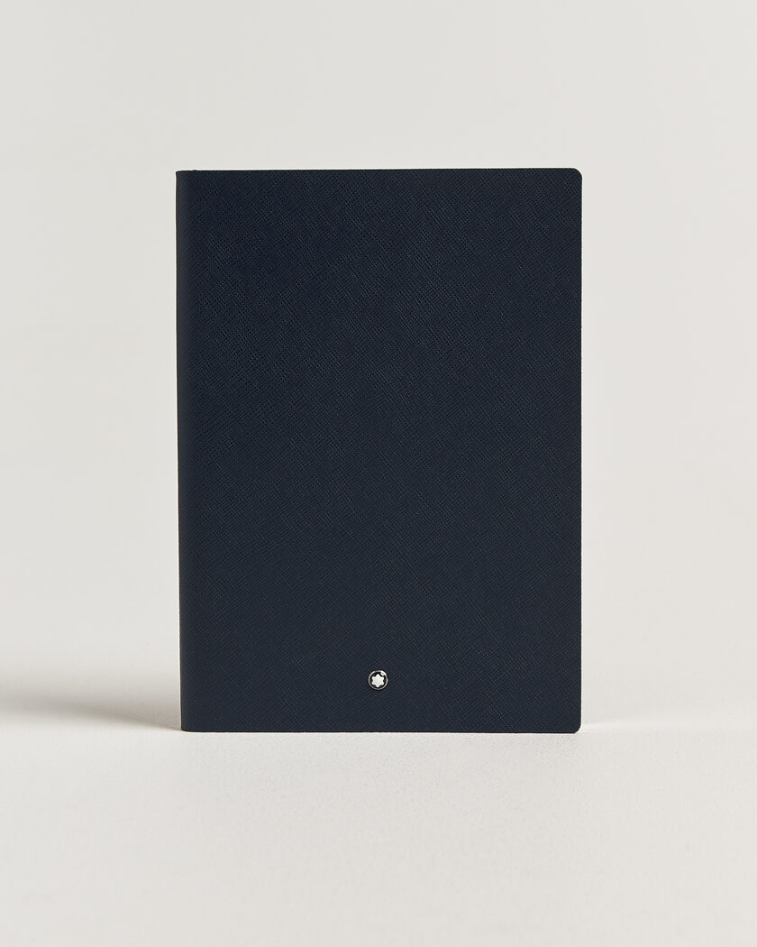 Montblanc Sartorial Leather Medium Notebook, Lined Blue – Blå