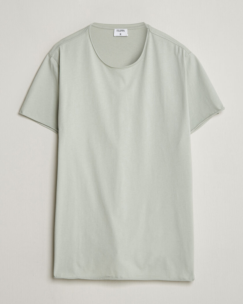 Filippa K Roll Neck Crew Neck T-Shirt Silver Grey – Grå