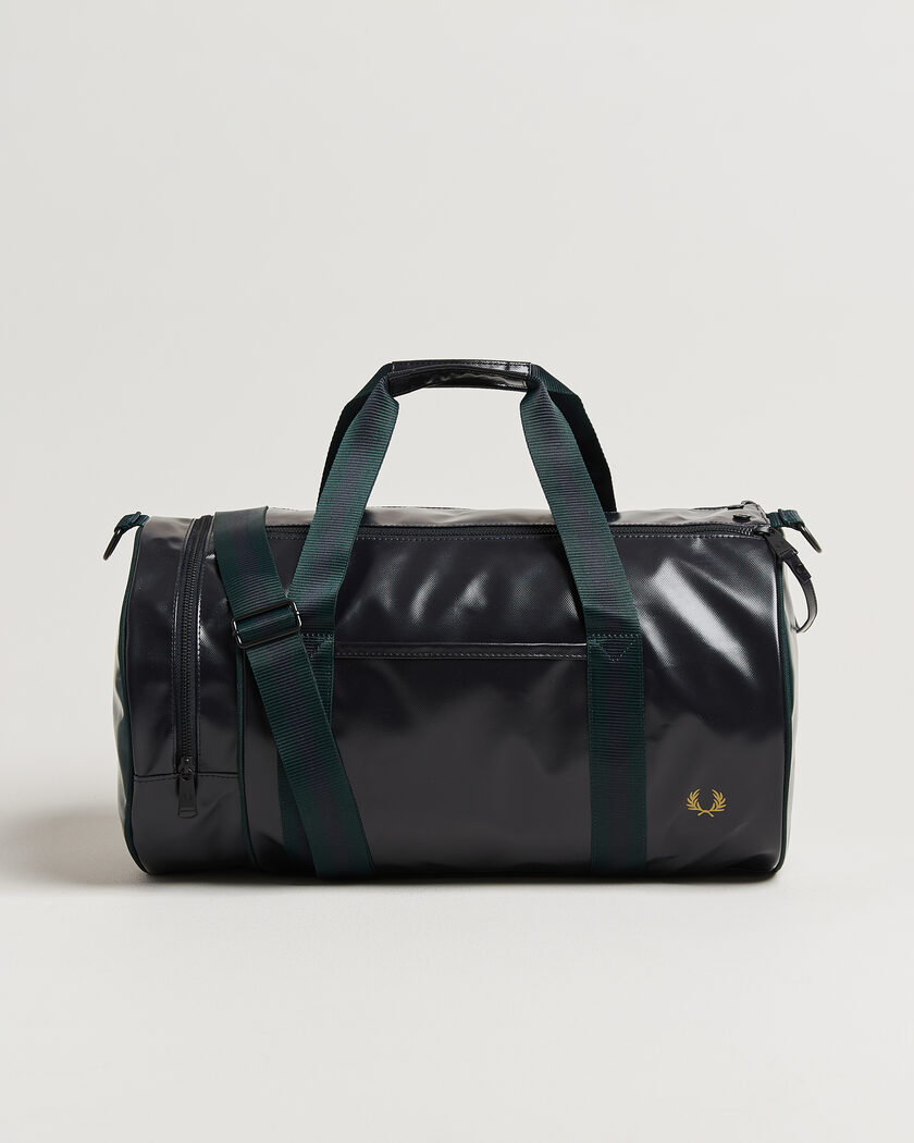Fred Perry Classic Barrel Bag Navy/Grassroots Green – Grön