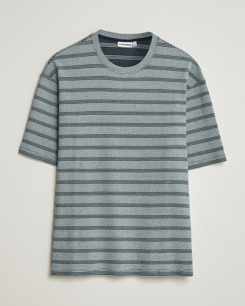 J.Lindeberg Jose Jacquard T-Shirt Estate Blue – Blå